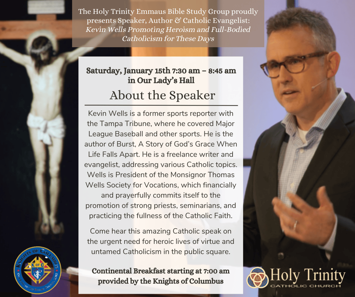 Knights of Columbus and Emmaus Bible Study Men’s Breakfast