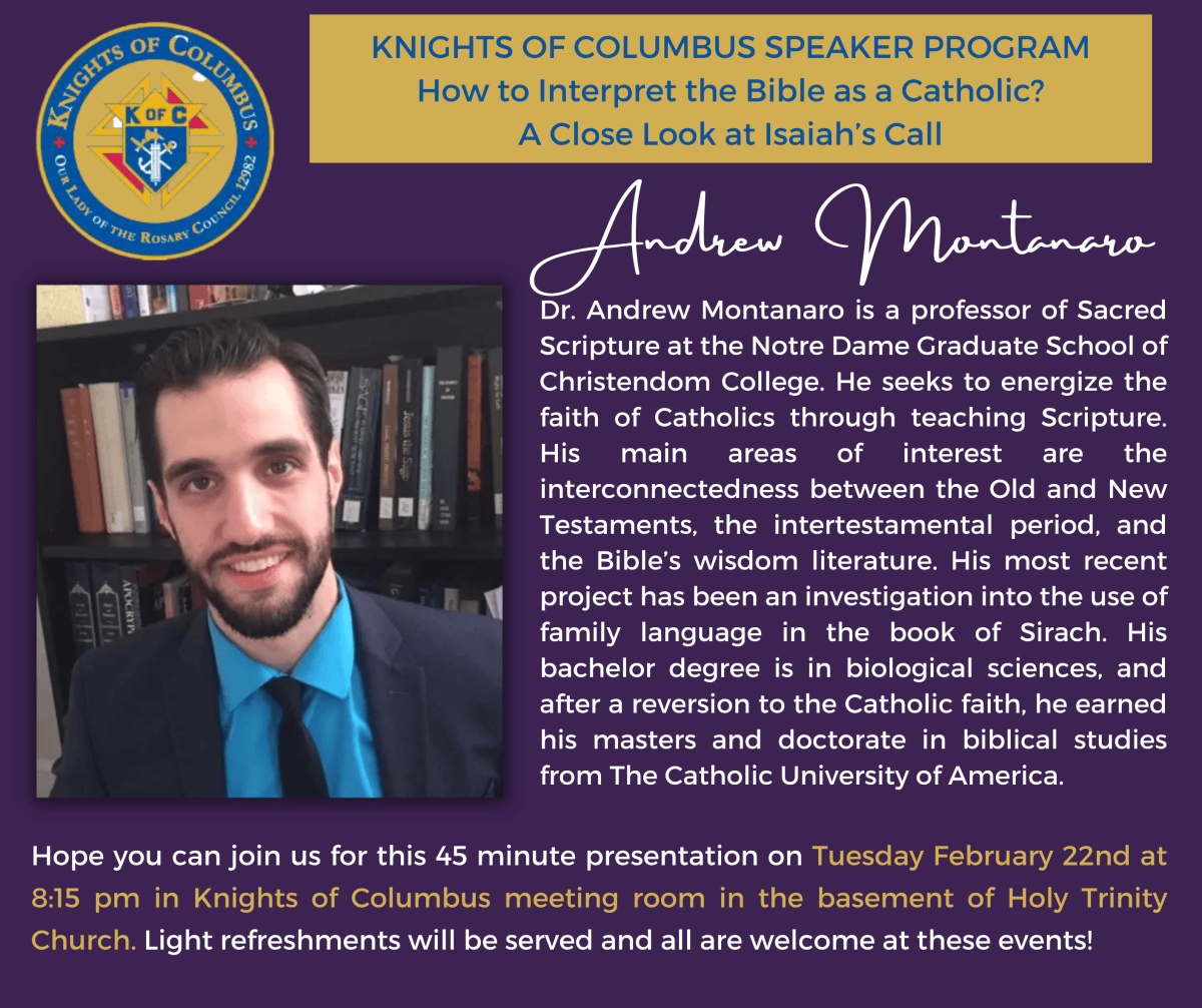 How to Interpret the Bible as a Catholic, Dr. Andrew Montanaro