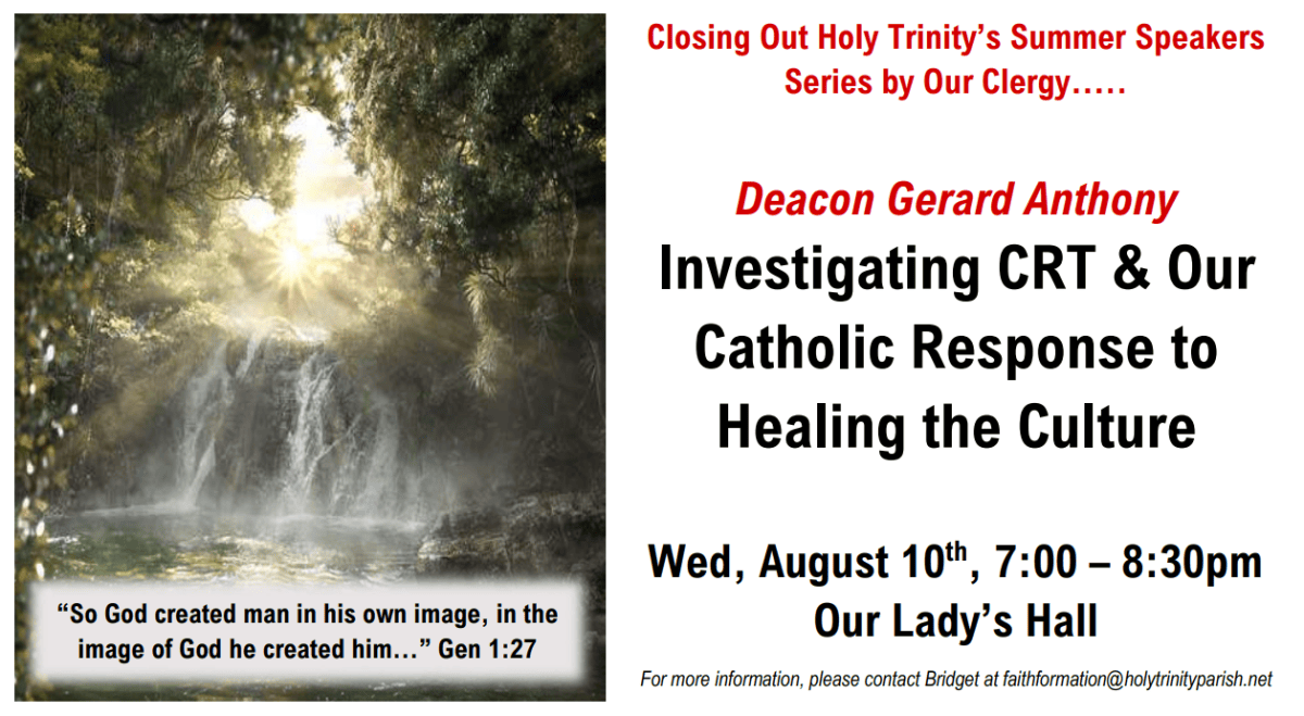 Closing Holy Trinity’s Summer Speakers Series with our priests!