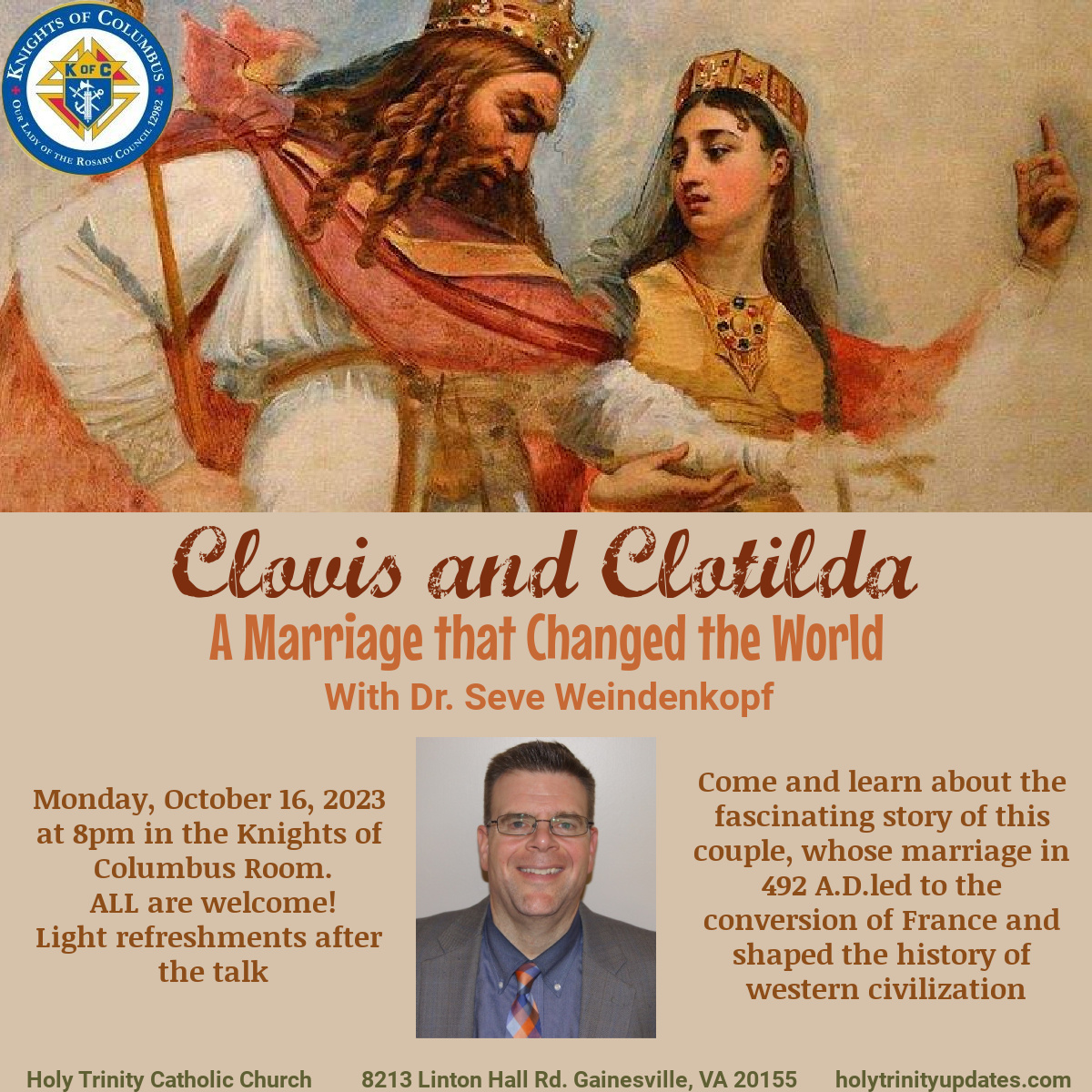 Clovis and Clotilda, A Marriage that Changed the World!