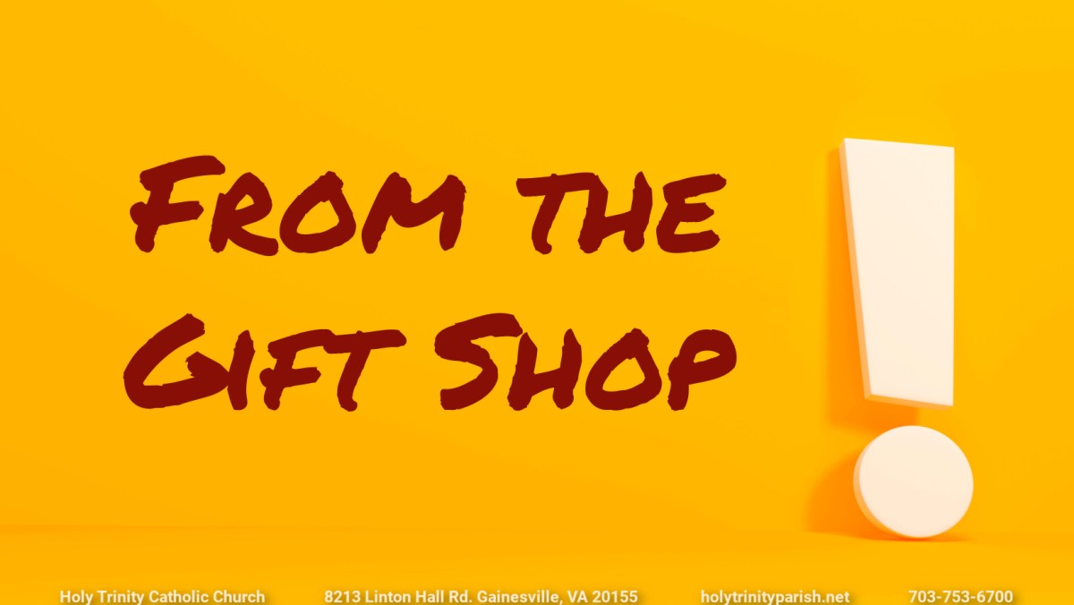 News from our Spiritual Treasures Gift Shop!